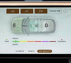 Cabin Air
  Ionisation with PM2.5 filter