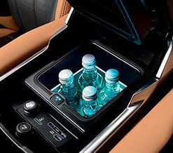 Front centre console
  refrigerator compartment