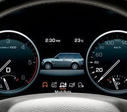 Interactive Driver Display
  (TFT cluster) from Range Rover L322