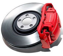 Jaguar Performance Calipers,
  Red